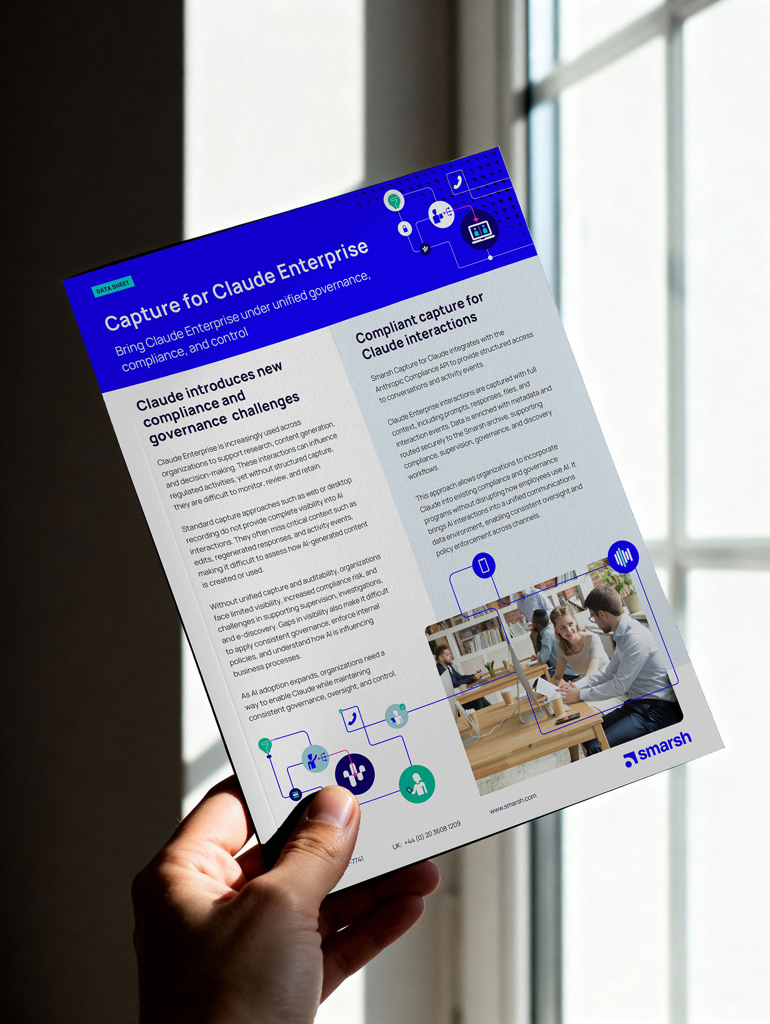 Web guide cover design for Smarsh, by Druff Agency