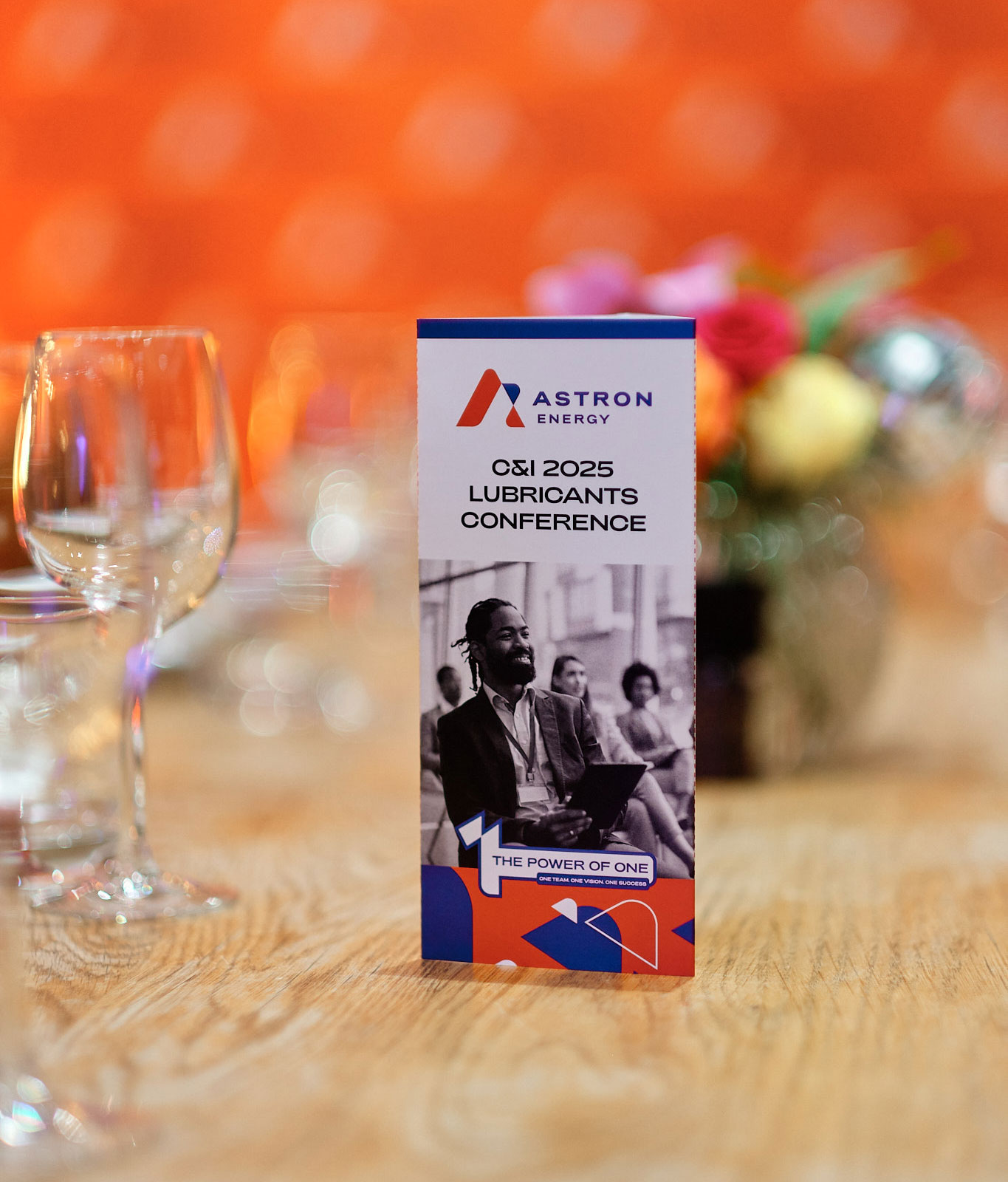 Astron Energy Lubricants Conference identity for Chaos Theory, by Druff Agency