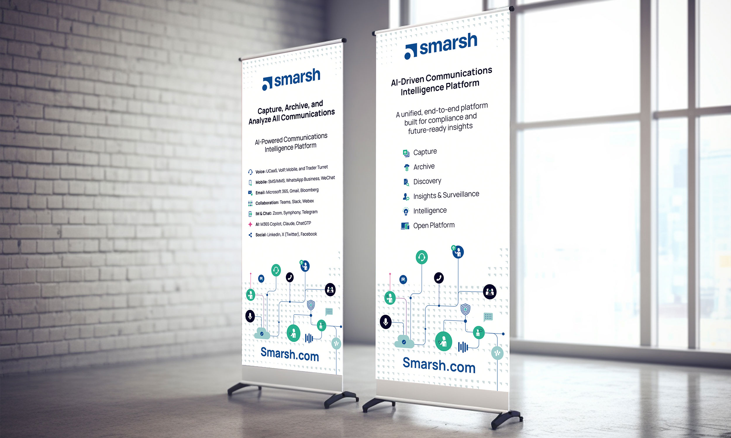 Web banner design for Smarsh, by Druff Agency Pretoria